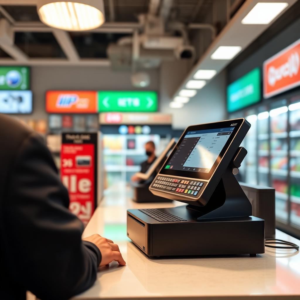 Modern POS system integrated with surveillance